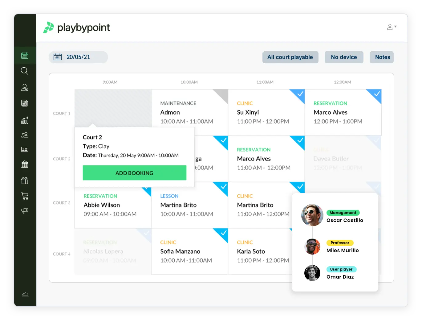 Screen of Robust booking rules